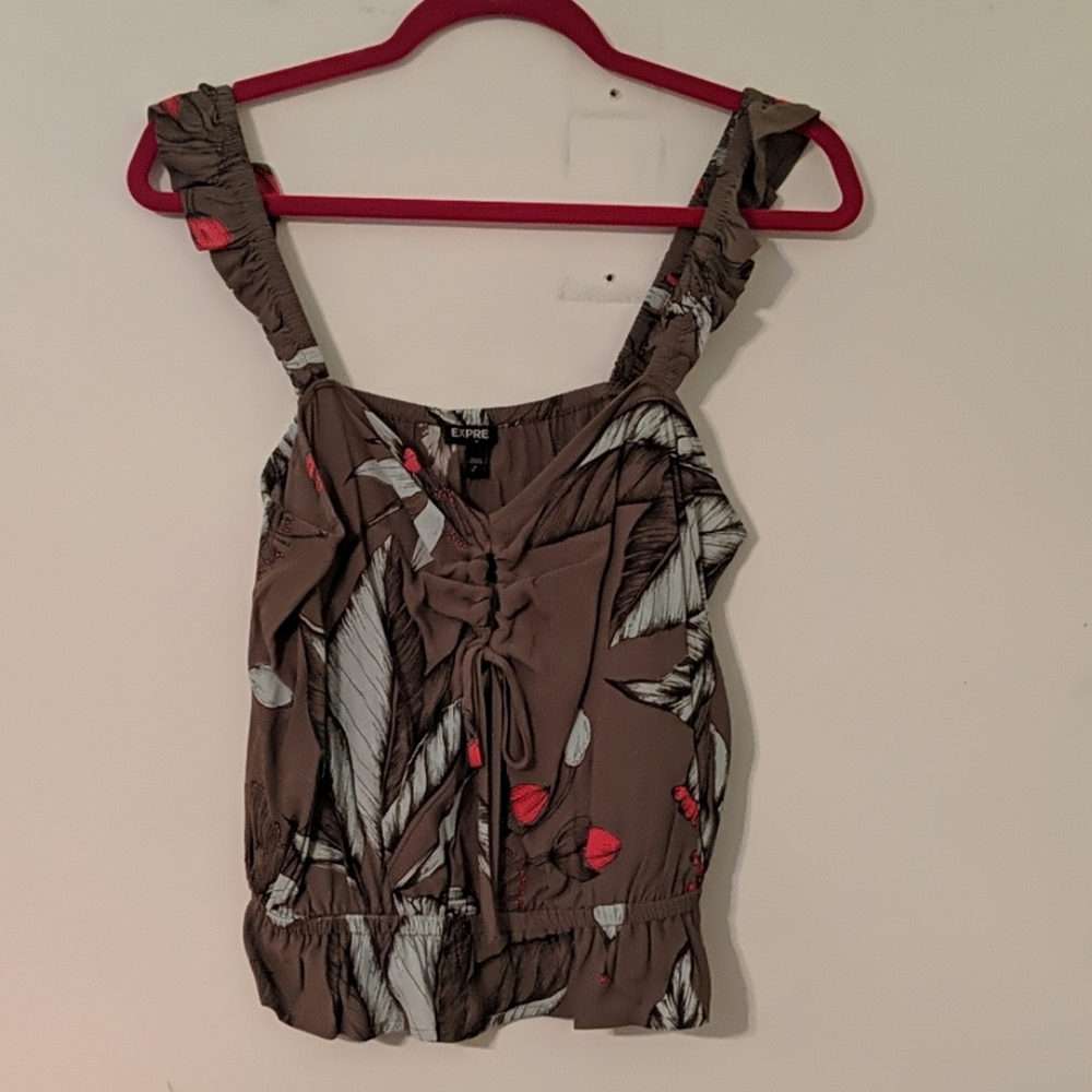 Express Green Tank Top